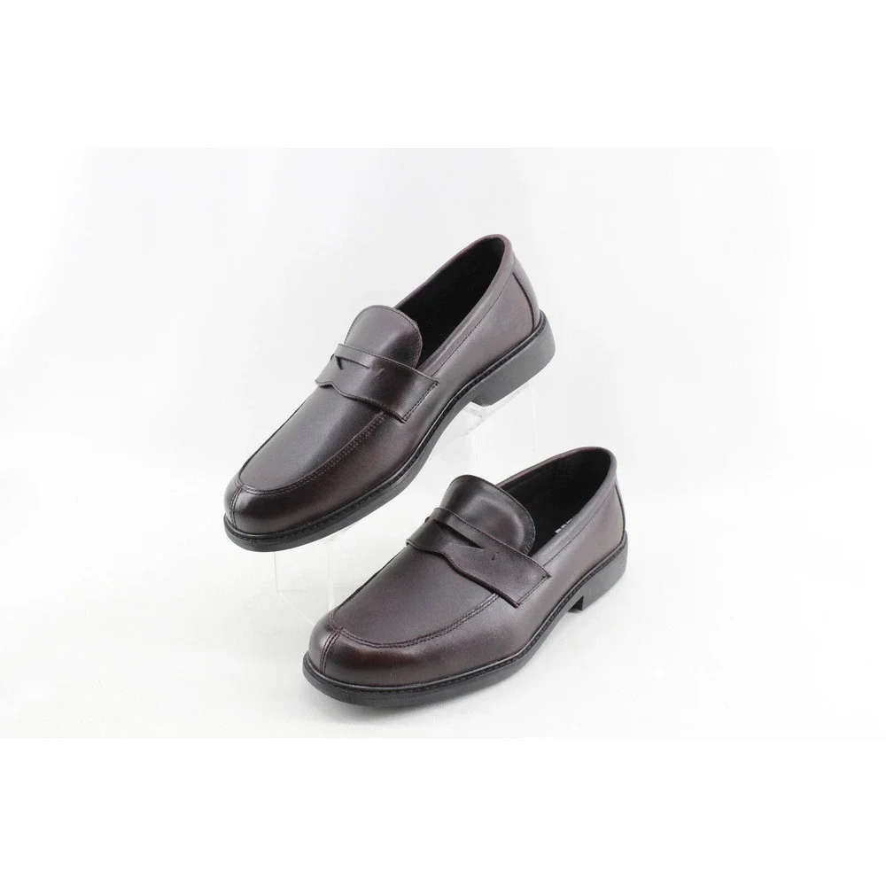 Drew Essex Men's 12 6E Classic Penny‎ Loafer Burgundy Leather Therapeutic shoes